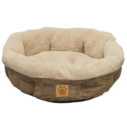 Precision Pet Natural Surroundings Shearling Dog Donut Bed - Coffee - PetStoreNMore