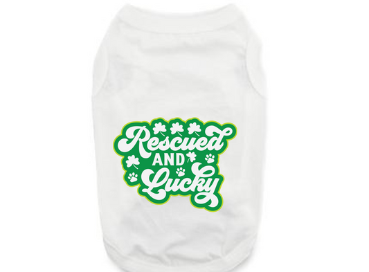 St. Patrick's Day Tee Shirt: Rescue Dog