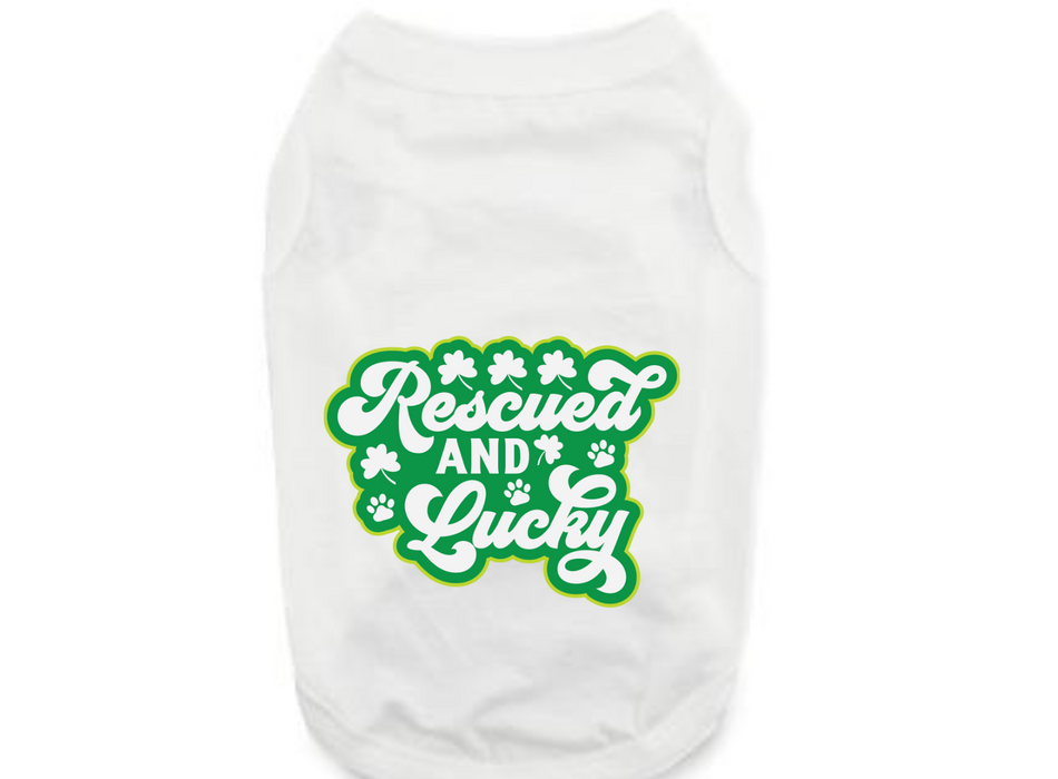 St. Patrick's Day Tee Shirt: Rescue Dog