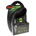Flexi New Classic Retractable Cord Leash - Black - PetStoreNMore