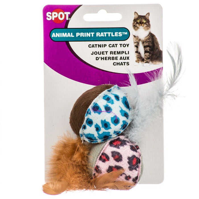 Spot Spotnips Rattle with Catnip - Animal Print