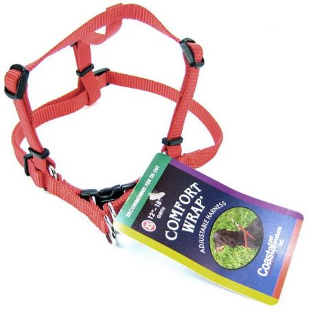 Tuff Collar Comfort Wrap Nylon Adjustable Dog Harness - Red - PetStoreNMore