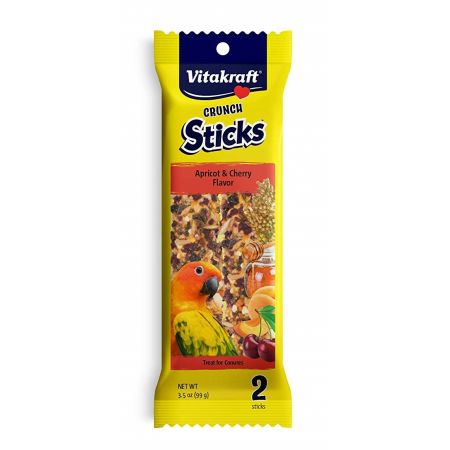 Vitakraft Crunch Sticks Apricot & Cherry Conure Treats - PetStoreNMore