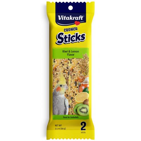 Vitakraft Crunch Sticks Kiwi & Lemon Cockatiel Treats - PetStoreNMore