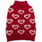 Fashion Pet All Over Hearts Dog Sweater Red