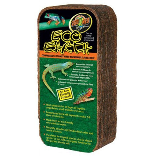 Zoo Med Eco Earth Compressed Coconut Fiber Expandable Substrate - Reptiles - PetStoreNMore