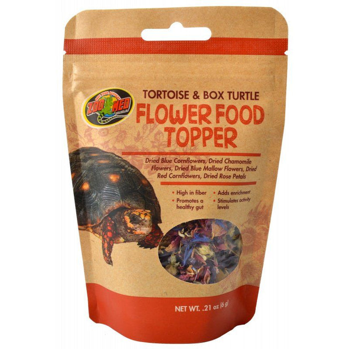 Zoo Med Tortoise & Box Turtle Flower Food Topper - PetStoreNMore